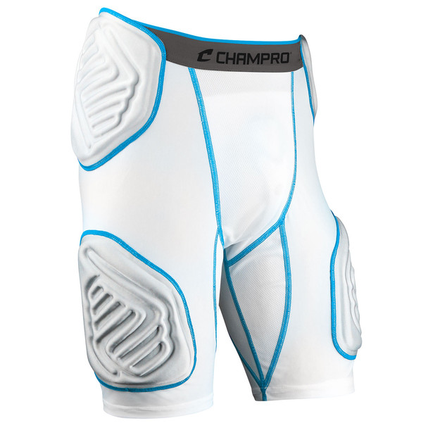 Champro Bull Rush Adult 5-Piece Football Girdle - White