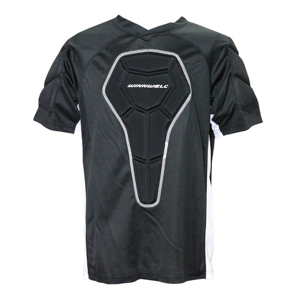 Winnwell Basic Senior Padded Roller Hockey Shirt - Black, White