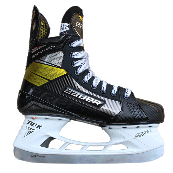 Bauer S20 Supreme Ignite Pro + 2020 SMU Senior Ice Hockey Skates