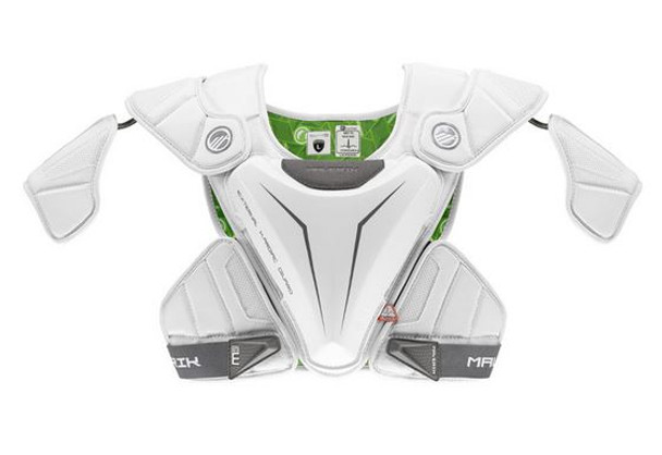 Maverik M5 EKG 2023 Lacrosse Shoulder Pads - White