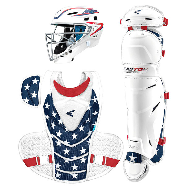 Easton Jen Schro The Very Best Softball Catcher's Box Set - Stars & Stripes