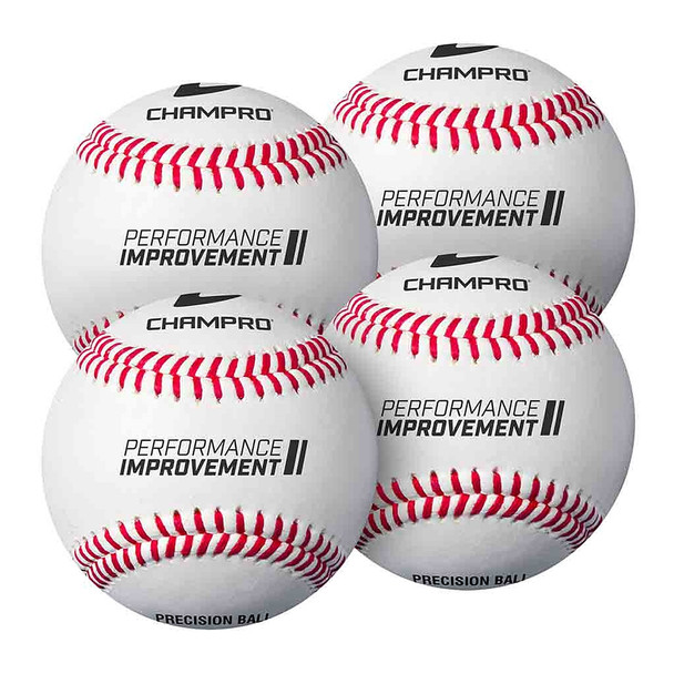 Champro 7.5" Training Baseballs - Set of 4