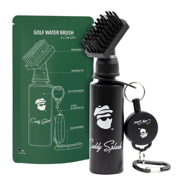 Caddy Splash Golf Club Water Brush with Retractor Clip