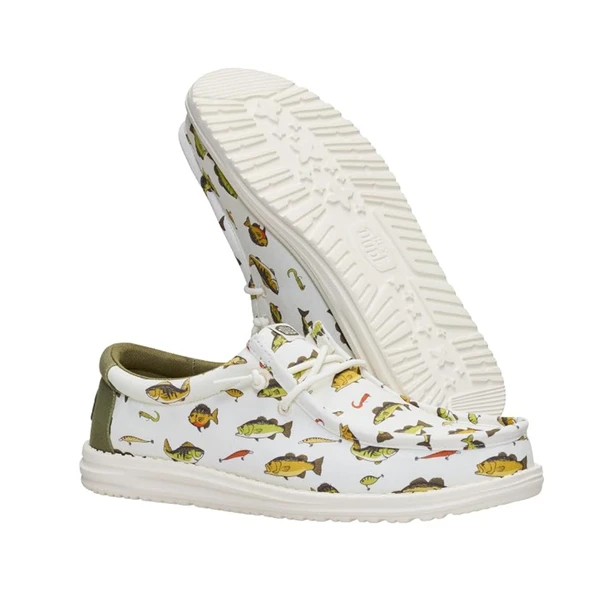 Hey Dude Wally Cast Men's Slip-On Shoes - Fish