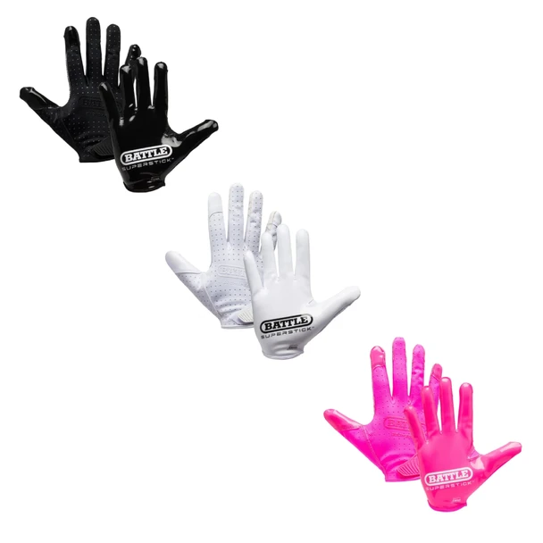 Battle Doom Speed Youth Football Receiver Gloves - Assorted Colors