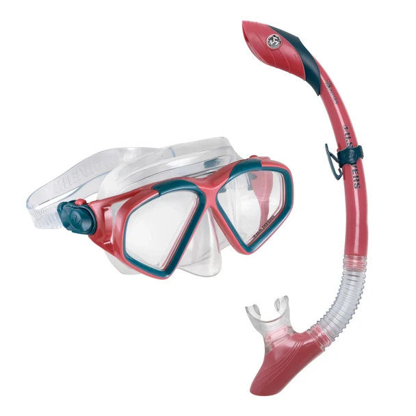 U.S. Divers Cozumel TX Mask & Snorkel Combo  -  Coral, Navy