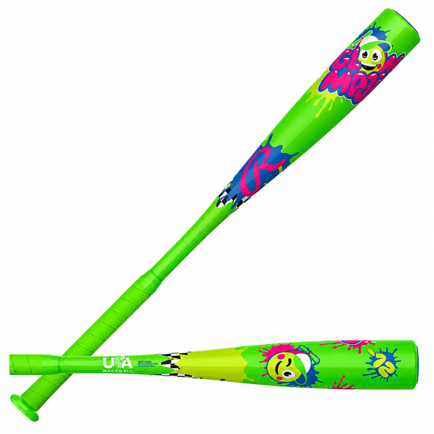 Rawlings 2027 Glow Mojis -12 USA T-Ball Baseball Bat