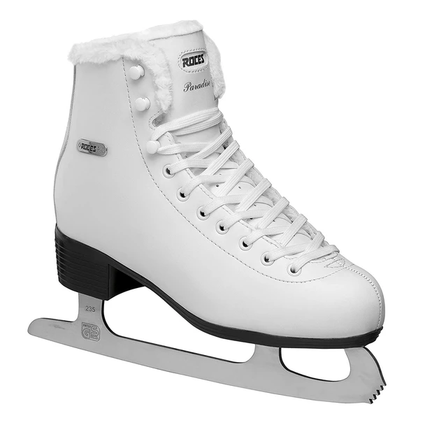 Roces Paradise Eco-Fur Lined Women's Figure Skates - White