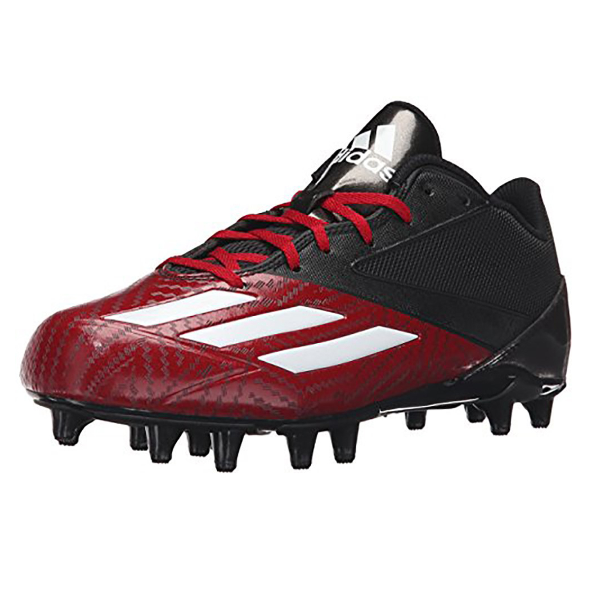 red and black adidas football cleats