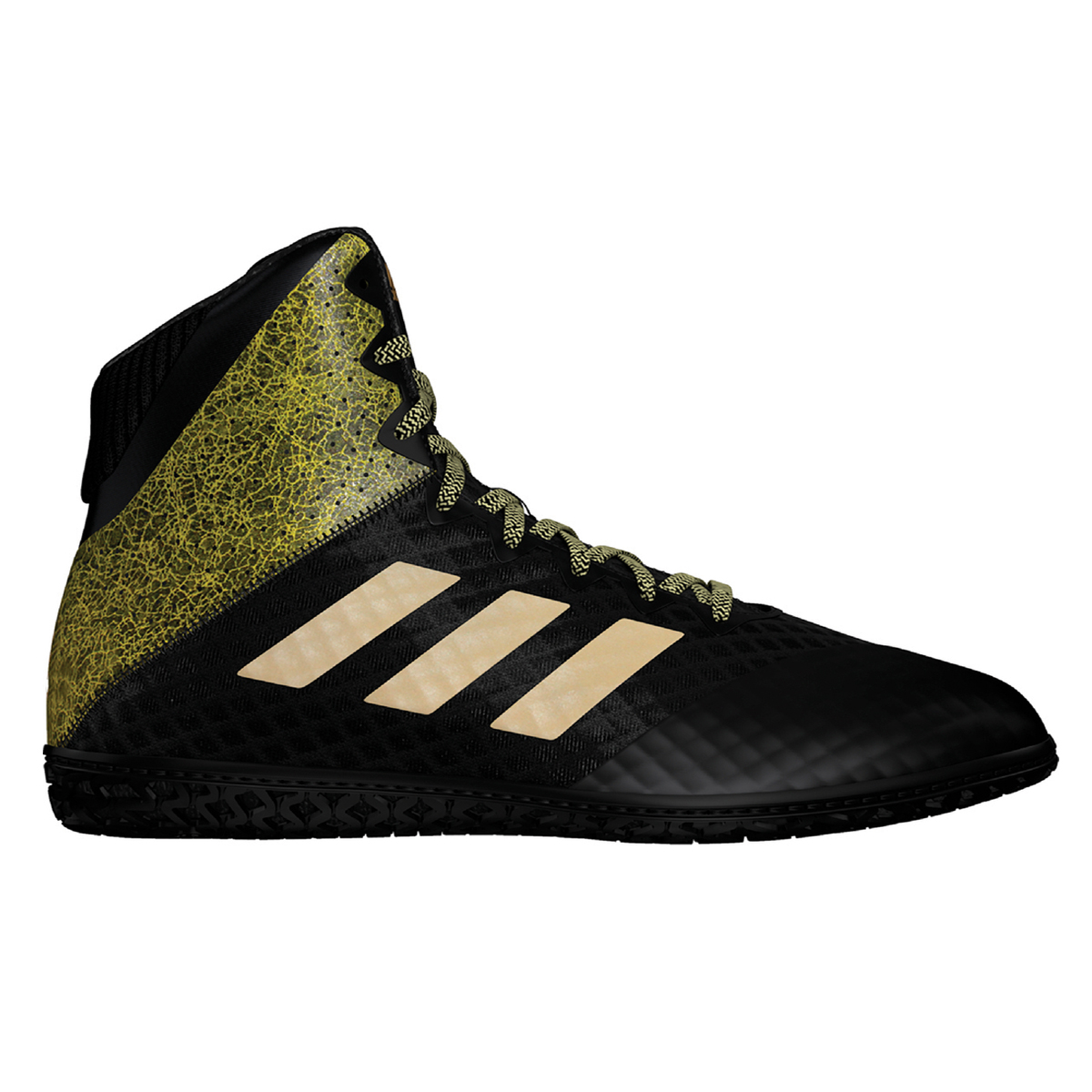 Adidas Mat Wizard 5 Wrestling / Boxing Boot - Black/White - Sugar Rays