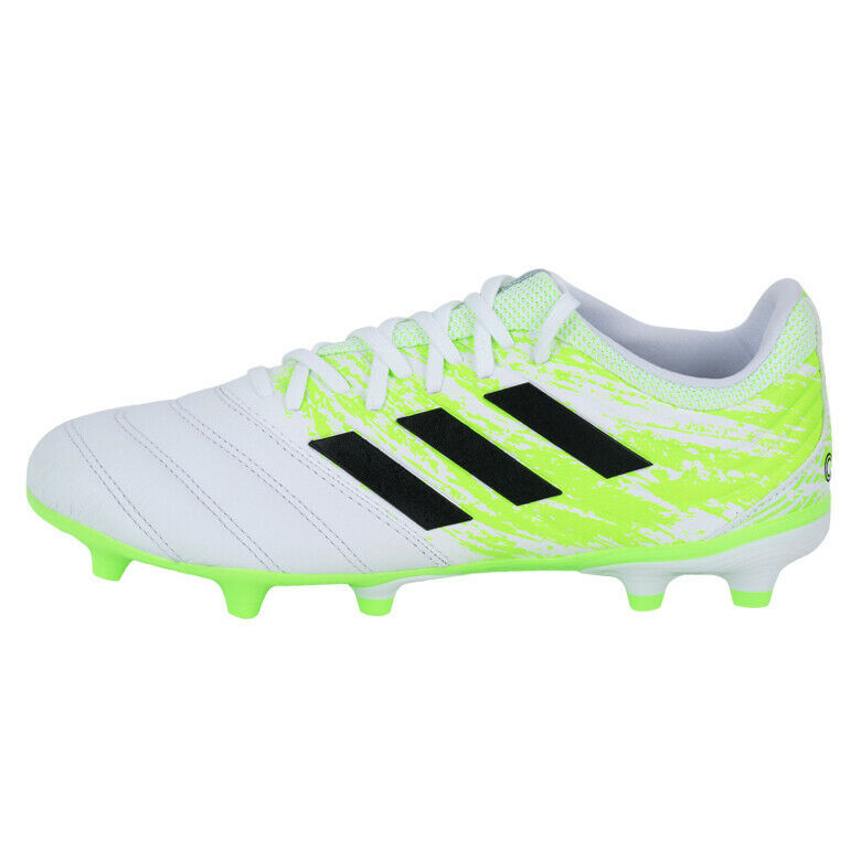 adidas Copa 20.3 Firm Ground Adult Soccer Cleats G28553 - Cloud White /  Core Black / Signal Green