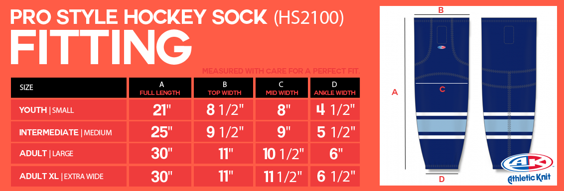 athletic knit hockey socks