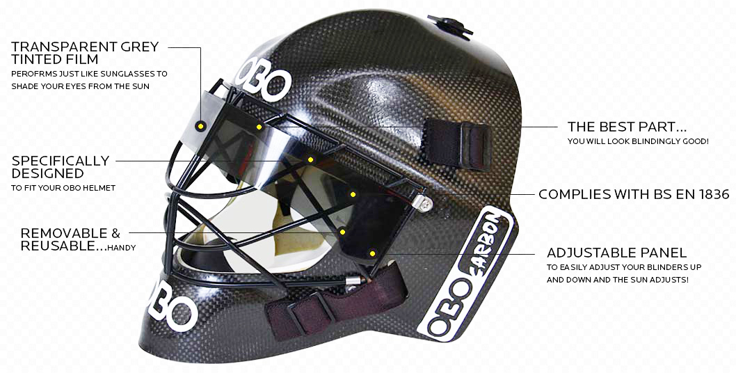 OBO Goalie Helmet Blinders