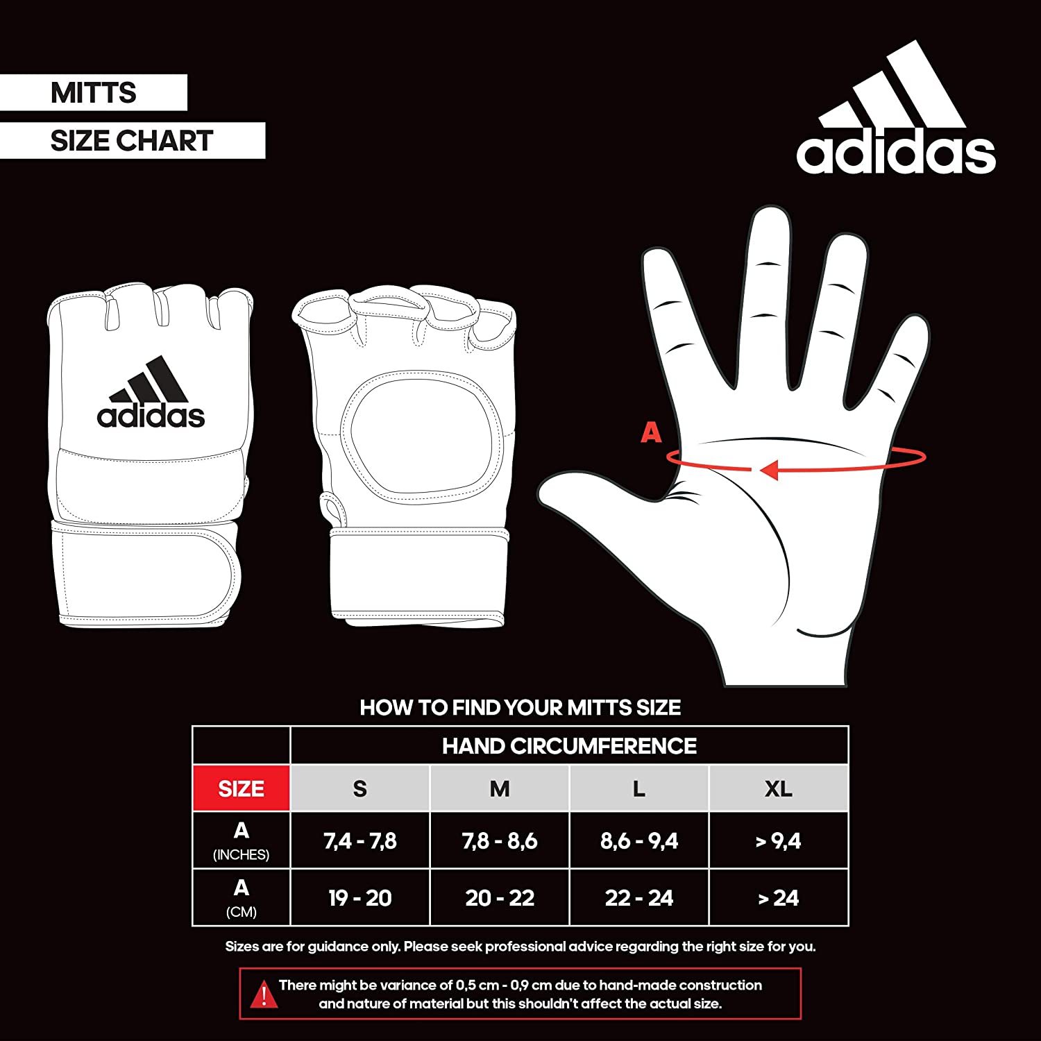 adidas MMA/Kickboxing/Workout Grapping Training Mitts