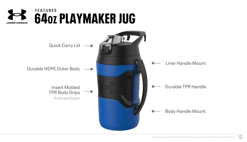 UA Playmaker Jug 64 oz. Water Bottle