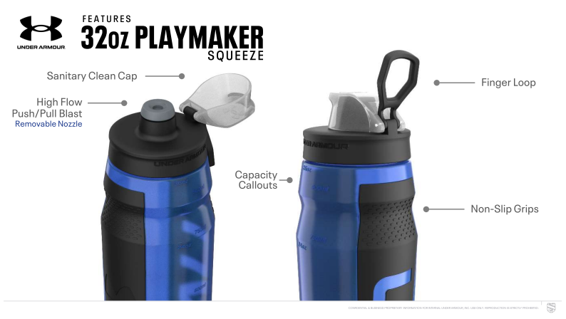 UA Playmaker Squeeze 32 oz. Water Bottle