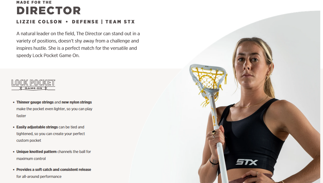 STX Crux Pro Lock Pocket Complete Women's Lacrosse Stick -Ball Sports Equipment Discount Store moved fd53a3fd1942ce60d43853caedbcb5c7