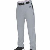 Rawlings Men's Baseball / Softball Pants Open Bottom - Grey, Black
