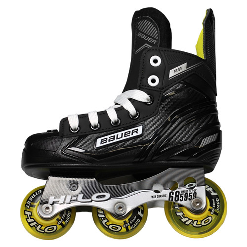 新品 BAUER RSジュニア インラインスケート サイズ3（22〰️22.5） Bauer RS Youth Inline / Roller Hockey Skates - Black, Yellow
