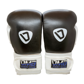 DMB Blue G2 Leather Boxing Gloves - Black, White, Blue