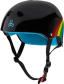 Triple 8 Certified Sweatsaver Helmet - Black / Rainbow