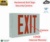 4K UHD Hardwired Exit Sign WIFi Hidden DVR Camera