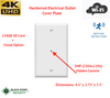 Hidden 4K WIFI Camera in Electrical Outlet Cover Plate