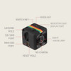 Ultra-Compact Mini Cube Wireless Security Camera with Night Vision & Built-In DVR
