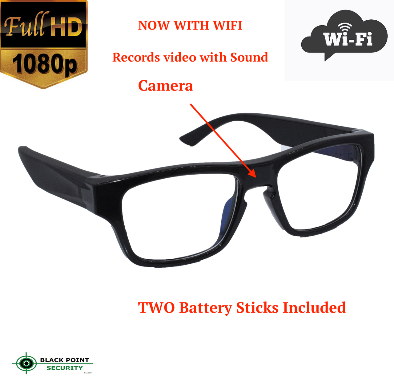 1080p Full HD WIFI Live Stream Eyeglasses Reading Spy Glasses Hidden Camera Audio