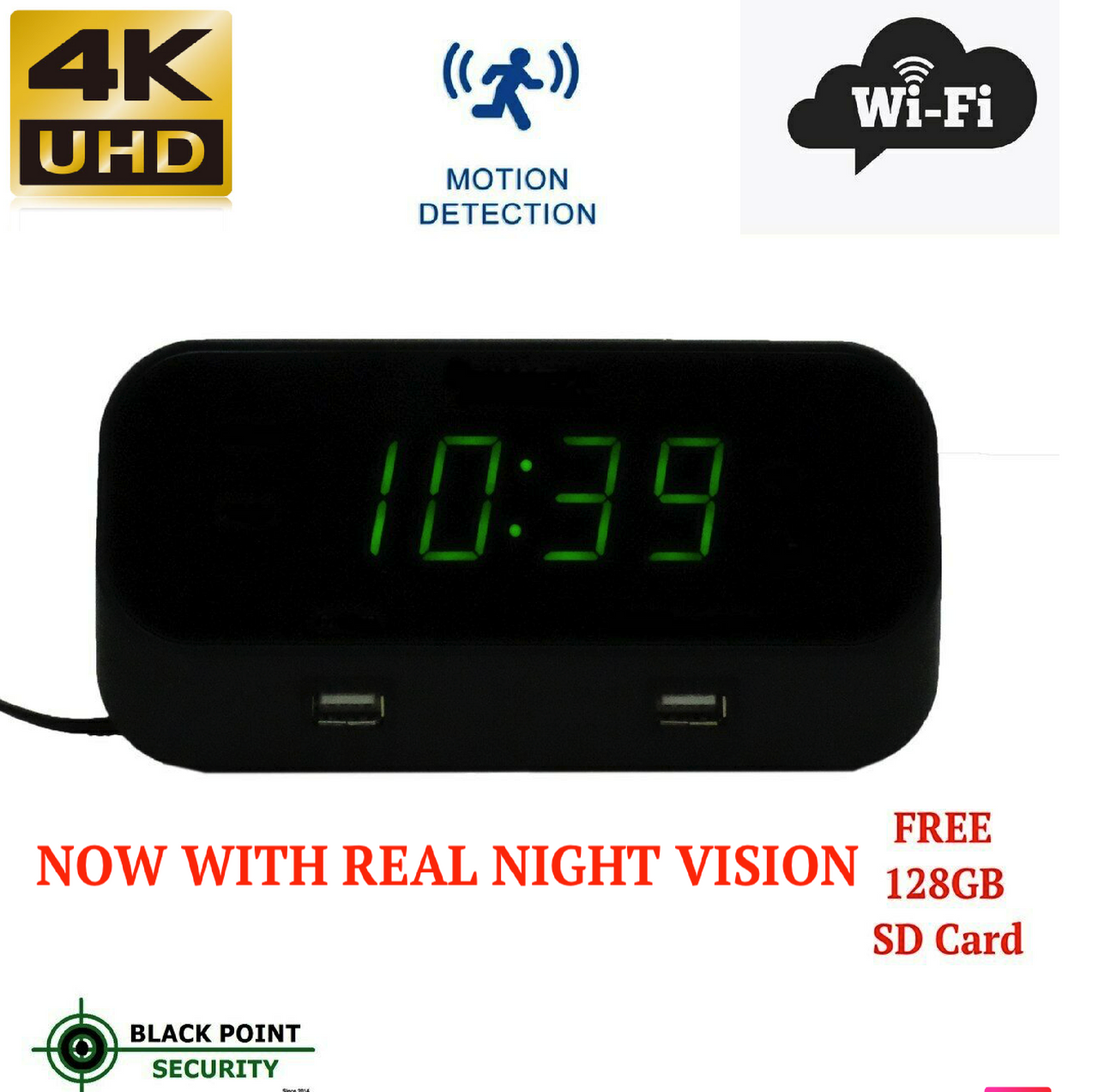 alarm clock hidden camera