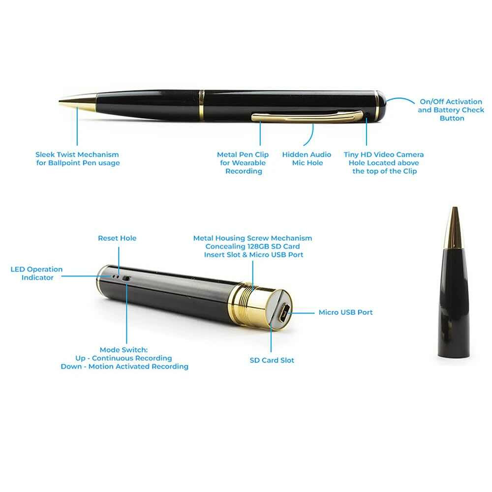 HD Video Recording Pen with Integrated Audio