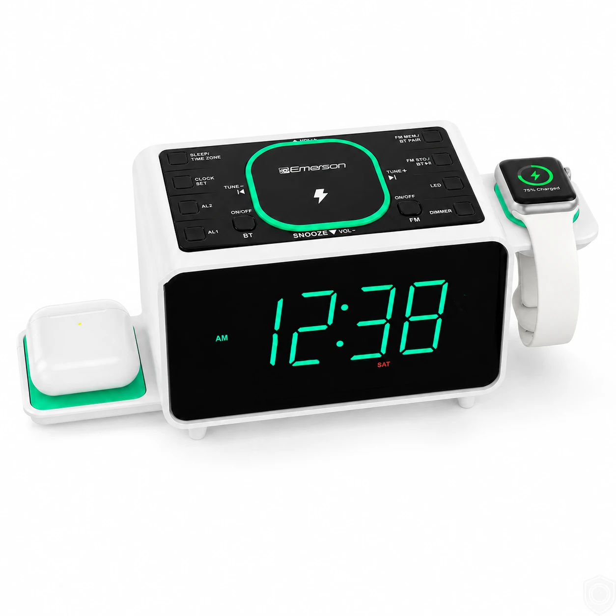 WiFi Security Night Vision Camera Alarm Clock