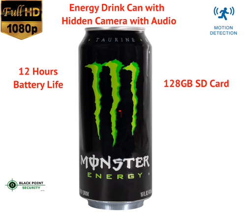 Energy Drink Can Water Bottle Spy Full HD Camera