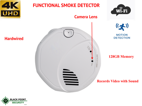 WiFi Series Carbon Monoxide Detector Hidden Spy Camera