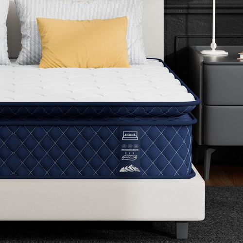 JYYA88BB 12 inch Twin Size Mattress,Gel Memory Foam and Hybrid Mattress in a Box,Individual Pocket Spring