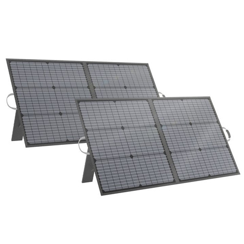 MHPOWOS 2PCS Solar Panels Set 110 W 20V High-Efficiency Monocrystalline PV Power Solar Charger for Portable Power Station Outdoor Charging Camping RV Off-grid