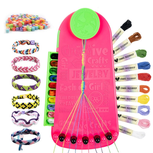 JUGAAD LIFE Friendship Bracelet Making Kit for Girls, DIY Arts and Crafts for Kids Ages 6-12, Making Kit with 20 Pre-Cut Threads and Accessories, Birthday Christmas Gifts JUGAAD LIFE Friendship Bracelet Making Kit for Girls, DIY Arts and Crafts for Kids Ages 6-12, Making Kit with 20 Pre-Cut Threads and Accessories, Birthday Christmas Gifts