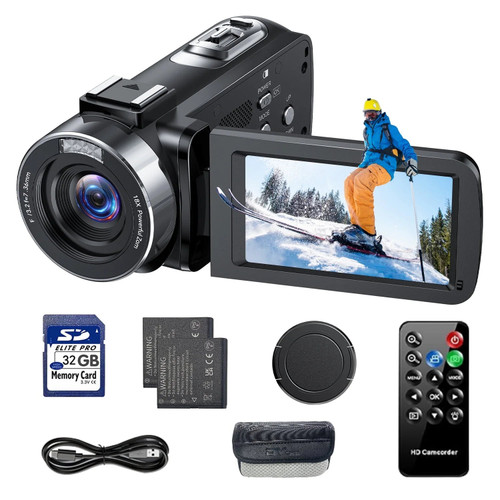 Campark 4K 30FPS Video Camera 42MP Photo 3” 270 Screen Digital Camcorder for Vlogging Youtube