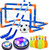 JUGAAD LIFE 3 in 1 Hover Soccer Ball Hockey Bowling Toys Set for Kids Indoor/Outdoor Sports Games Toys for 3 4 5 6 7 8 Years Old Boys Girls Christmas Birthday Gifts