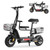 Skeri Electric Scooter with Seat for Adults, Foldable Electric Bike with Removeable Middle Seat, 750W Motor 20MPH 25 Mile Distance, Yellow