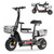 Skeri Electric Scooter with Seat for Adults, Foldable Electric Bike with Removeable Middle Seat, 750W Motor 20MPH 25 Mile Distance