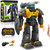 JUGAAD LIFE RC Robot Toys for Kids, Smart Remote Control Robot with Talking, Singing, Dancing, Programmable Interactive Gesture Sensing, Gifts for Boys Girls Age 3 4 5 6 7 8-12 Years Old (Yellow)