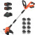 MAXLANDER Weed Wacker Cordless, 20V 12 Inch Cordless String Trimmer Edger, Weed Wacker Battery Operated with 8 PCS Replacement Spools, Lightweight Weed Trimmer (2x2.0Ah Battery and Charger Included)