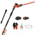 MAXLANDER Hedge Trimmer 18-Inch Cordless Pole Hedge Trimmer, 16-Feet Max Reach Hedge Trimmer with Extension Pole, Multi-angle Adjustable, 2.0Ah Battery and Charger Included