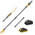 ZEGJAW Pole Saw 8-Inch Cordless Tree Trimmer and 18-Inch Pole Hedge Trimmer 2-In-1,15-Feet Max Reach, Auto Oiling, Telescoping Pole Chainsaw with 2.0Ah Battery & Charger