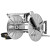 Efurden Stainless Steel Garden Hose Reel with 5ft Leader Hose, Heavy Duty and Large Capacity Metal Water Hose Reel Wall Mount with Crank Handle