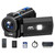 Campark 4K 30FPS Video Camera 48MP Camcorder with IR Night Vision 16X Digital Zoom 3.0" Touch Screen