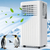 KISSAIR 5000BTU (8000 ASHRAE) Portable Air Conditioner/Dehumidifier/Fan, Covers up to 150 Sq. Ft.,3 in 1 AC with 24H Timer for Home/Office