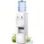 LHRIVER 5 Gallon Water Cooler Dispenser with Built-in Ice Maker, Top Loading Water Dispenser 3 in 1 Hot/Cold/Room Temperature, Child Lock,White