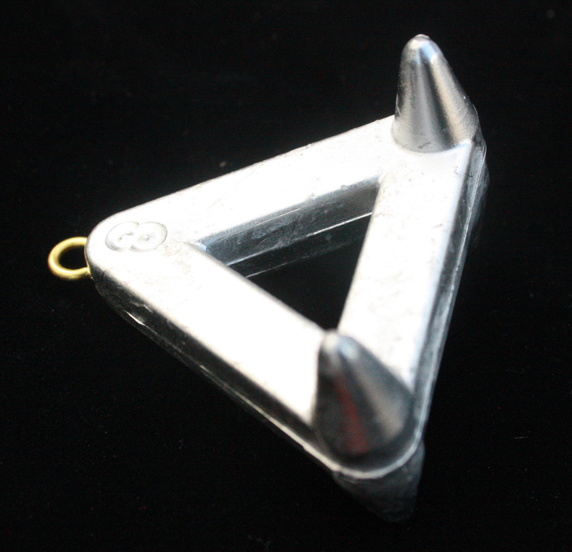 garnl　Triangle Pierce 4 Ounce Triangle Snag/Claw Sinker - Ocean-Angler.com